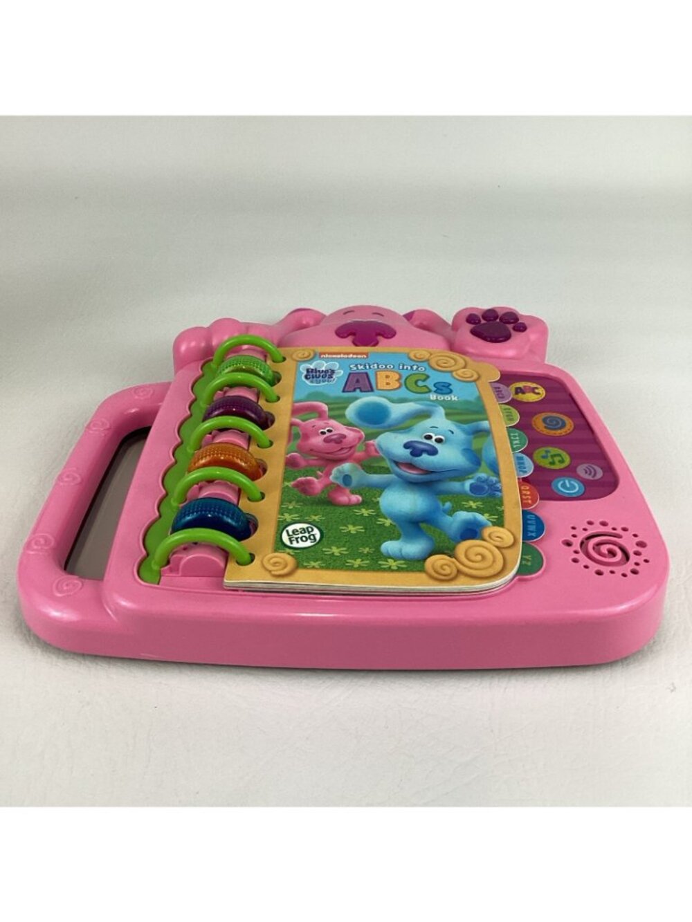 Magenta Plush Bundle Leap Frog Blue's Clues Skidoo Into ABC's Electronic Book - Picture 4 of 13
